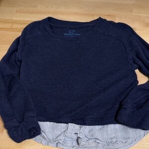 Vineyard Vines 3T Kids Dark Blue Pullover with Striped Detail